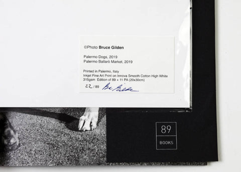 Bruce Gilden - Palermo Gilden (with signed print)