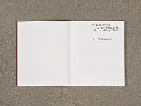 Filip Piotrowicz - We Just Stayed
