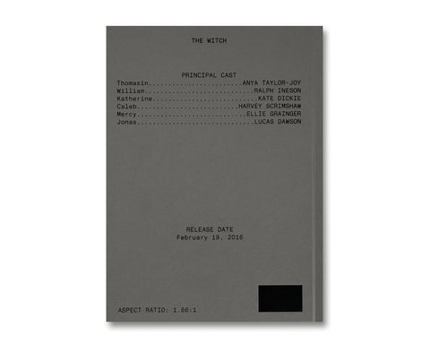 Robert Eggers - The Witch Screenplay Book