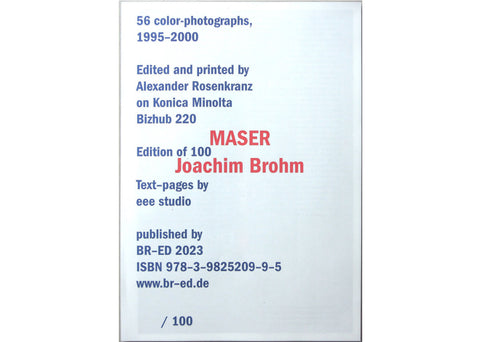 Joachim Brohm – MASER (signed)