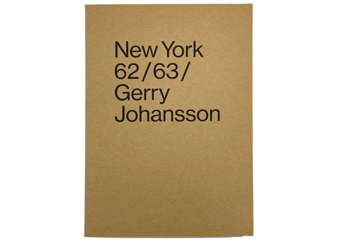 Gerry Johansson - New York 62/63 (signed)