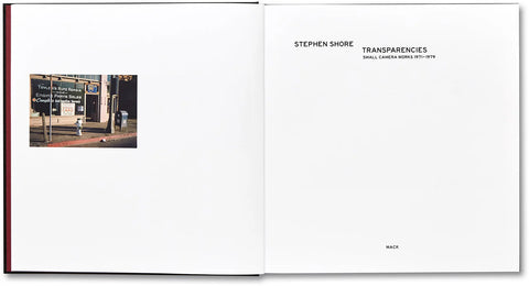 Stephen Shore - Transparencies, Small Camera Works 1971-1979 (signed)